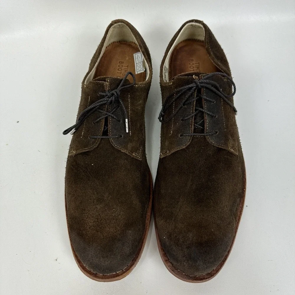 Timberland Boot Company brown leather oxfords Nubuck‎ Men's size 11